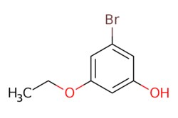 eMolecules​&nbsp;AOBChem USA / 3-Bromo-5-ethoxyphenol / 250mg / 525254234 / 28529 /  / 1026796-70-2 / MFCD12405424 / 217.062 / C8H9BrO2