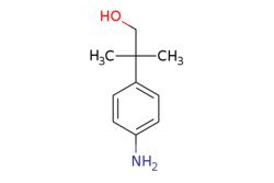eMolecules​&nbsp;18755-56-1 | 2-(4-AMINOPHENYL)-2-METHYLPROPAN-1-OL | AstaTech | MFCD13193380 | 165.236 | C10H15NO | 95.000 | CC(C)(CO)c1ccc(N)cc1 | 0.25g | 455316338