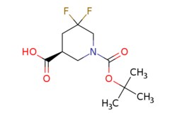 eMolecules​&nbsp;Pharmablock / (3S)-1-[(tert-butoxy)carbonyl]-55-difluoropiperidine-3-carboxylic acid / 25mg / 736632798 / PBZ4797 / 0.000 / 2166022-52-0 / [null] / 265.257 / C11H17F2NO4