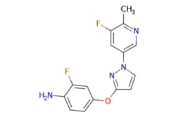 eMolecules​ Synthonix / 2-Fluoro-4-[[1-(5-fluoro-6-methyl-3-pyridinyl)-1H-pyrazol-3-yl]oxy]benzenamine