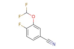 eMolecules​&nbsp;AstaTech / 3-(DIFLUOROMETHOXY)-4-FLUOROBENZONITRILE / 0.25g / 392627838 / 54970 / 95.000 / 916210-09-8 / MFCD18394955 / 187.121 / C8H4F3NO