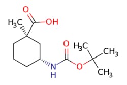 eMolecules​&nbsp;Pharmablock / (1R3R)-3-[(tert-butoxy)carbonyl]amino-1-methylcyclohexane-1-carboxylic acid / 25mg / 788480491 / PBSQ5046 / 0.000 / 2165979-04-2 / MFCD31537502 / 257.330 / C13H23NO4