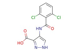 eMolecules​&nbsp;825619-04-3 | 4-(2,6-Dichlorobenzamido)-1H-pyrazole-3-carboxylic acid | ChemScene | MFCD26398458 | 300.100 | C11H7Cl2N3O3 | 98.000 | OC(=O)c1n[nH]cc1NC(=O)c1c(Cl)cccc1Cl | 100mg | 572225479