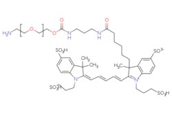 eMolecules​&nbsp;Broadpharm / TFA Amine-PEG-Fluor-647 TEA salts MW 2000 / 5mg / 798871050 / BP-40409 /  /  / [null] / 1046.250 / C44H63N5O16S4