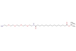 eMolecules​&nbsp;Broadpharm / 16-(Amine-PEG4-ethylcarbamoyl)pentadecanoic-t-butyl ester / 100mg / 795361477 / BP-40087 / 95.000 /  / [null] / 560.817 / C30H60N2O7