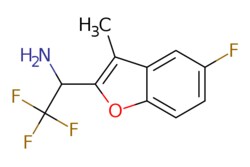 eMolecules​ Synthonix / 222-trifluoro-1-(5-fluoro-3-methylbenzofuran-2-yl)ethan-1-amine