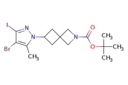 eMolecules​ Synthonix / tert-butyl 6-(4-bromo-3-iodo-5-methylpyrazol-1-yl)-2-azaspiro[3.3]heptane-2-carboxylate