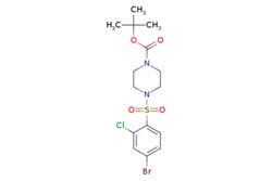 eMolecules​ Synthonix / tert-butyl 4-[(4-bromo-2-chlorobenzene)sulfonyl]piperazine-1-carboxylate