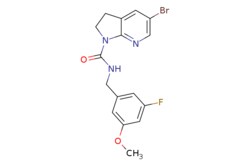 eMolecules​ Synthonix / 5-Bromo-N-[(3-fluoro-5-methoxyphenyl)methyl]-23-dihydro-1H-pyrrolo[23-b]pyridine-1-carboxamide