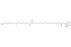 eMolecules​&nbsp;Broadpharm / 14-(Amine-PEG3-ethylcarbamoyl)tridecanoic t-butyl ester / 100mg / 784455746 / BP-40052 / 95.000 /  / [null] / 488.710 / C26H52N2O6
