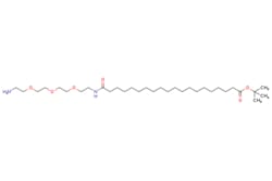 eMolecules​&nbsp;Broadpharm / 20-(Amine-PEG3-ethylcarbamoyl)nonadecanoic-t-butyl ester / 100mg / 784455341 / BP-29929 / 95.000 /  / [null] / 572.872 / C32H64N2O6