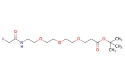 eMolecules​&nbsp;Broadpharm / Iodoacetamido-PEG3-t-butyl ester / 50mg / 784455309 / BP-29920 / 95.000 /  / [null] / 445.294 / C15H28INO6
