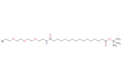 eMolecules​&nbsp;Broadpharm / 16-(Azide-PEG3-ethylcarbamoyl)pentadecanoic-t-butyl ester / 100mg / 784454990 / BP-29797 / 95.000 /  / [null] / 542.762 / C28H54N4O6