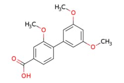 eMolecules​&nbsp;AOBChem USA / 235-Trimethoxy-[11-biphenyl]-4-carboxylic acid / 250mg / 784408848 / 68517 /  / 1261991-86-9 / MFCD18321413 / 288.299 / C16H16O5