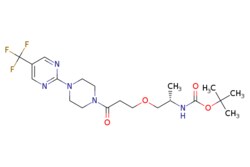 eMolecules​ Synthonix / tert-butyl (S)-(1-(3-oxo-3-(4-(5-(trifluoromethyl)pyrimidin-2-yl)piperazin-1-yl)propoxy)propan-2-yl)carbamate