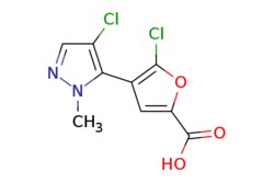 eMolecules​ AstaTech / 5-CHLORO-4-(4-CHLORO-1-METHYL-1H-PYRAZOL-5-YL)FURAN-2-CARBOXYLIC