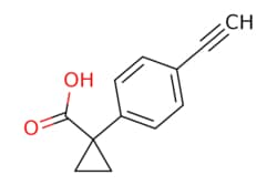 eMolecules​&nbsp;AstaTech / 1-(4-ETHYNYLPHENYL)CYCLOPROPANE-1-CARBOXYLIC ACID / 0.1g / 771347335 / 93660 / 94.000 / 1314655-25-8 / MFCD19693806 / 186.210 / C12H10O2