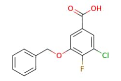 eMolecules​&nbsp;AOBChem USA / 3-(Benzyloxy)-5-chloro-4-fluorobenzoic acid / 250mg / 768966731 / 72805 /  / 2807466-88-0 / [null] / 280.680 / C14H10ClFO3