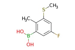 eMolecules​&nbsp;AOBChem USA / (5-Fluoro-2-methyl-3-(methylthio)phenyl)boronic acid / 250mg / 768966728 / 72801 /  /  / [null] / 200.030 / C8H10BFO2S