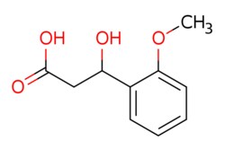 eMolecules​&nbsp;AOBChem USA / 3-hydroxy-3-(2-methoxyphenyl)propanoic acid / 250mg / 768963487 / 58198 /  / 105233-52-1 / MFCD16304251 / 196.202 / C10H12O4