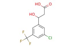 eMolecules​&nbsp;AOBChem USA / 3-(3-Chloro-5-(trifluoromethyl)phenyl)-3-hydroxypropanoic acid / 250mg / 768963219 / 55934 /  / 2229091-38-5 / [null] / 268.620 / C10H8ClF3O3