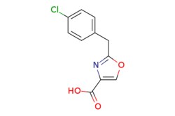 eMolecules​&nbsp;1368958-26-2 | 2-(4-CHLOROBENZYL)OXAZOLE-4-CARBOXYLIC ACID | AstaTech | MFCD21891967 | 237.640 | C11H8ClNO3 | 95.000 | OC(=O)c1coc(Cc2ccc(Cl)cc2)n1 | 0.1g | 731677625