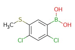 eMolecules​&nbsp;AOBChem USA / (24-Dichloro-5-(methylthio)phenyl)boronic acid / 250mg / 726006746 / 73024 /  /  / [null] / 236.900 / C7H7BCl2O2S