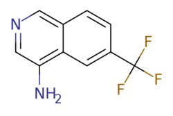eMolecules​&nbsp;AstaTech / 6-(TRIFLUOROMETHYL)ISOQUINOLIN-4-AMINE / 0.1g / 722708803 / K10163 / 95.000 / 2177263-97-5 / [null] / 212.175 / C10H7F3N2