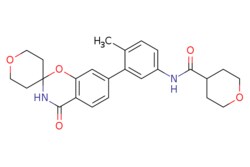 eMolecules​&nbsp;JW PharmLab LLC / N-[4-Methyl-3-(2356-tetrahydro-4-oxospiro[2H-13-benzoxazine-24-[4H]pyran]-7(3H)-yl)phenyl]-2-(trifluoromethyl)-tetrahydro-pyran-4-carboxamide / 5mg / 718379724 / 99R0042 / 96.000 / 2816913-41-2 / [null] / 436.508 / C25H28N2O5