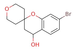eMolecules​&nbsp;1774608-11-5 | 7-Bromo-2',3,3',4,5',6'-hexahydro-spiro[2H-1-benzopyran-2,4'-[4H]pyran]-4-ol | J&W PharmLab LLC299.164 | C13H15BrO3 | 96.000 | OC1CC2(CCOCC2)Oc2cc(Br)ccc12 | 50mg | 718378250