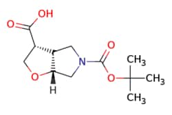 eMolecules​&nbsp;AstaTech / RACEMIC-(3S3AS6AS)-5-(TERT-BUTOXYCARBONYL)HEXAHYDRO-2H-FURO[23-C]PYRROLE-3-CARBOXYLIC ACID / 0.1g / 714092648 / W14341 / 95.000 / 1273566-32-7 / [null] / 257.286 / C12H19NO5