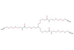 eMolecules​&nbsp;Broadpharm / Tri(propargyl-PEG2-NHCO-ethyloxyethyl)amine / 50mg / 713699567 / BP-25510 / 98.000 /  / [null] / 740.892 / C36H60N4O12