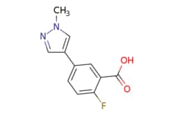 eMolecules​&nbsp;1179041-10-1 | 2-Fluoro-5-(1-methyl-1H-pyrazol-4-yl)-benzoic acid | J&W PharmLab LLC | MFCD12824020 | 220.203 | C11H9FN2O2 | 96.000 | Cn1cc(cn1)-c1ccc(F)c(c1)C(O)=O | 50mg | 713381917