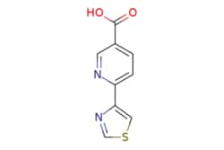 eMolecules​&nbsp;ChemScene / 6-(Thiazol-4-yl)nicotinic acid / 100mg / 712787375 / CS-0380021 / 0.000 / 1211536-28-5 / MFCD18260614 / 206.220 / C9H6N2O2S