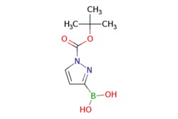 eMolecules​&nbsp;AstaTech / (1-(TERT-BUTOXYCARBONYL)-1H-PYRAZOL-3-YL)BORONIC ACID / 0.25g / 686062533 / E77548 / 95.000 / 1162261-97-3 / MFCD07368046 / 212.010 / C8H13BN2O4