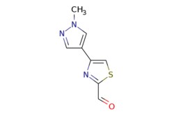 eMolecules​&nbsp;ChemScene / 4-(1-Methyl-1h-pyrazol-4-yl)-13-thiazole-2-carbaldehyde / 100mg / 673291077 / CS-0236786 / 0.000 / 1339381-50-8 / MFCD17251124 / 193.220 / C8H7N3OS