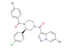 eMolecules​&nbsp;Medchem Express / (R)-eIF4A3-IN-2 / 5mg / 649809016 / HY-43913 /  / 2095484-82-3 / [null] / 602.710 / C25H19Br2ClN4O2