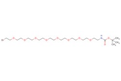 eMolecules​&nbsp;Broadpharm / N-Boc-PEG8-bromide / 100mg / 649281884 / BP-26109 / 98.000 / 2688072-12-8 / [null] / 576.522 / C23H46BrNO10