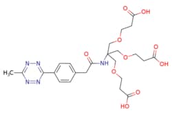 eMolecules​&nbsp;Broadpharm / Methyltetrazine-amido-Tri-(acid-PEG1-ethoxymethyl)-methane / 50mg / 627958508 / BP-25697 / 98.000 / 2665664-66-2 / [null] / 549.537 / C24H31N5O10