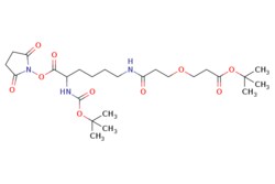 eMolecules​&nbsp;Broadpharm / N-Boc-N-(PEG1-t-butyl ester)-L-Lysine-NHS ester / 100mg / 627958505 / BP-25696 / 95.000 /  / [null] / 543.614 / C25H41N3O10