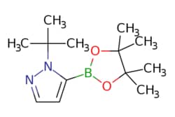 eMolecules​&nbsp;AOBChem USA / 1-(Tert-butyl)-5-(4455-tetramethyl-132-dioxaborolan-2-yl)-1H-pyrazole / 250mg / 586041977 / 49673 /  / 1876473-38-9 / MFCD22543964 / 250.150 / C13H23BN2O2