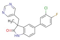 eMolecules​ AstaTech / 5-(3-CHLORO-4-FLUOROPHENYL)-3-METHYL-3-(PYRIMIDIN-5-YLMETHYL)INDOLIN-2-ONE