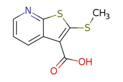 eMolecules​&nbsp;945530-34-7 | 2-(Methylthio)thieno[2,3-b]pyridine-3-carboxylic acid | ChemScene225.280 | C9H7NO2S2 | 98.000 | CSc1sc2ncccc2c1C(O)=O | 100mg | 572198084