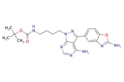 eMolecules​ ChemScene / tert-Butyl (4-(4-amino-3-(2-aminobenzo[d]oxazol-5-yl)-1H-pyrazolo[34-d]pyrimidin-1-yl)butyl)carbamate
