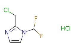 eMolecules​&nbsp;AstaTech / 2-(CHLOROMETHYL)-1-(DIFLUOROMETHYL)-1H-IMIDAZOLE HCL / 0.25g / 551679756 / AT12596 / 95.000 / 1049718-73-1 / MFCD09284930 / 203.010 / C5H6Cl2F2N2