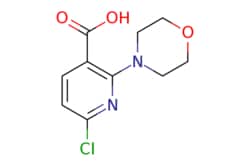 eMolecules​&nbsp;ChemScene / 6-Chloro-2-morpholinonicotinic acid / 100mg / 536804242 / CS-0098626 / 0.000 / 305863-07-4 / MFCD00452940 / 242.660 / C10H11ClN2O3