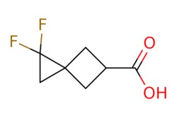 eMolecules​&nbsp;AstaTech / 11-DIFLUOROSPIRO[2.3]HEXANE-5-CARBOXYLIC ACID / 0.1g / 528975670 / AT11644 / 95.000 / 1955514-17-6 / MFCD30002667 / 162.136 / C7H8F2O2