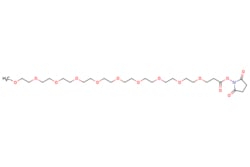 eMolecules​&nbsp;Broadpharm / m-PEG10-NHS ester / 500mg / 462125600 / BP-24021 / 98.000 / 2490419-63-9 / [null] / 597.655 / C26H47NO14