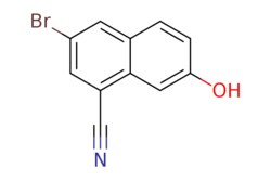 eMolecules​&nbsp;550998-30-6 | 3-BROMO-7-HYDROXY-1-NAPHTHONITRILE | AstaTech | MFCD09037979 | 248.079 | C11H6BrNO | 95.000 | Oc1ccc2cc(Br)cc(C#N)c2c1 | 0.25g | 338841761