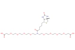 eMolecules​&nbsp;Broadpharm / N-Biotin-N-bis(PEG4-acid) / 100mg / 309208920 / BP-23278 / 98.000 / 1964503-35-2 / MFCD30458057 / 739.880 / C32H57N3O14S